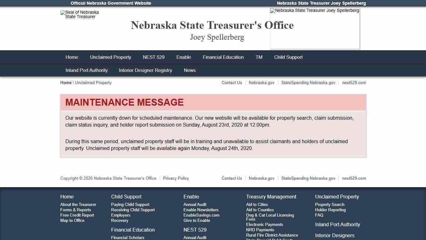 nsto UP | Unclaimed Property